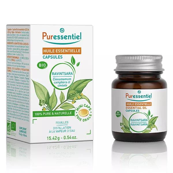 Capsules D'huile Essentielle De Ravintsara Puressentiel - 100% Pure, Bio, Soutien Immunitaire - Exp. 10/2026