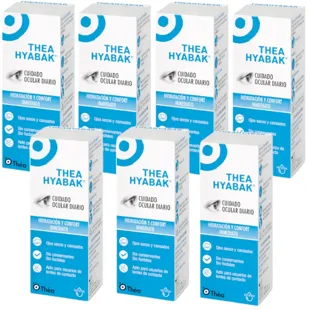 Solução lubrificante ocular Thea Hyabak 7x10 ml