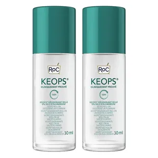 Deodorante roll-on Keops 0% Alluminio 30 ml - Confezione da 2