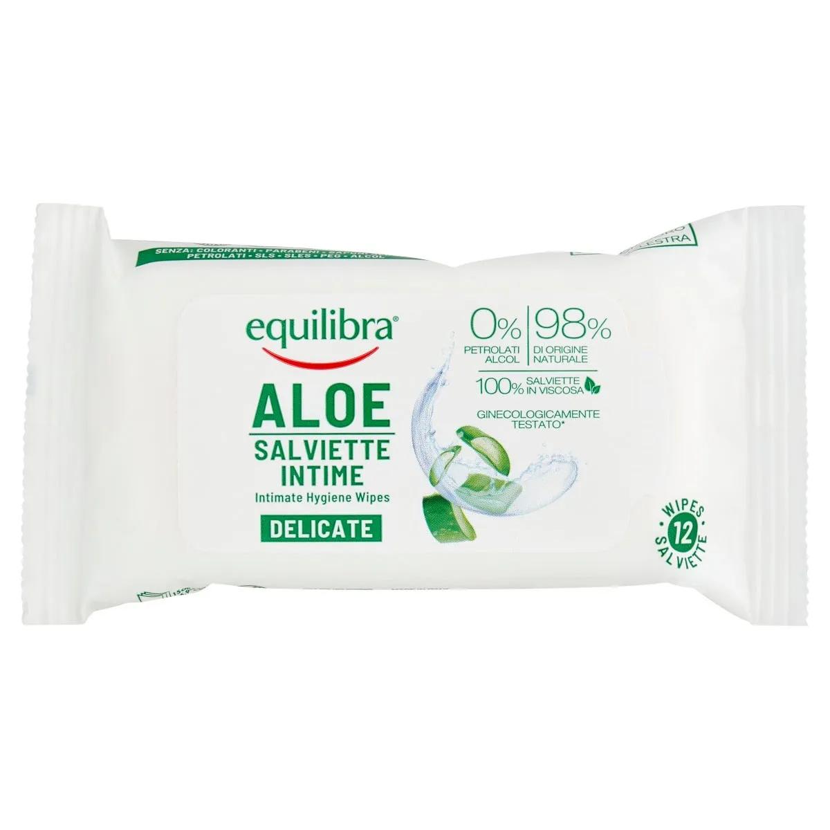 Equilibra Aloe Salviette Intime Delicate 12 Pezzi