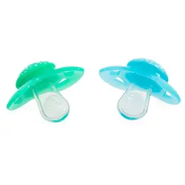 Twistshake Sucette Orthodontique Vert/ Bleu +0m Lot de 2