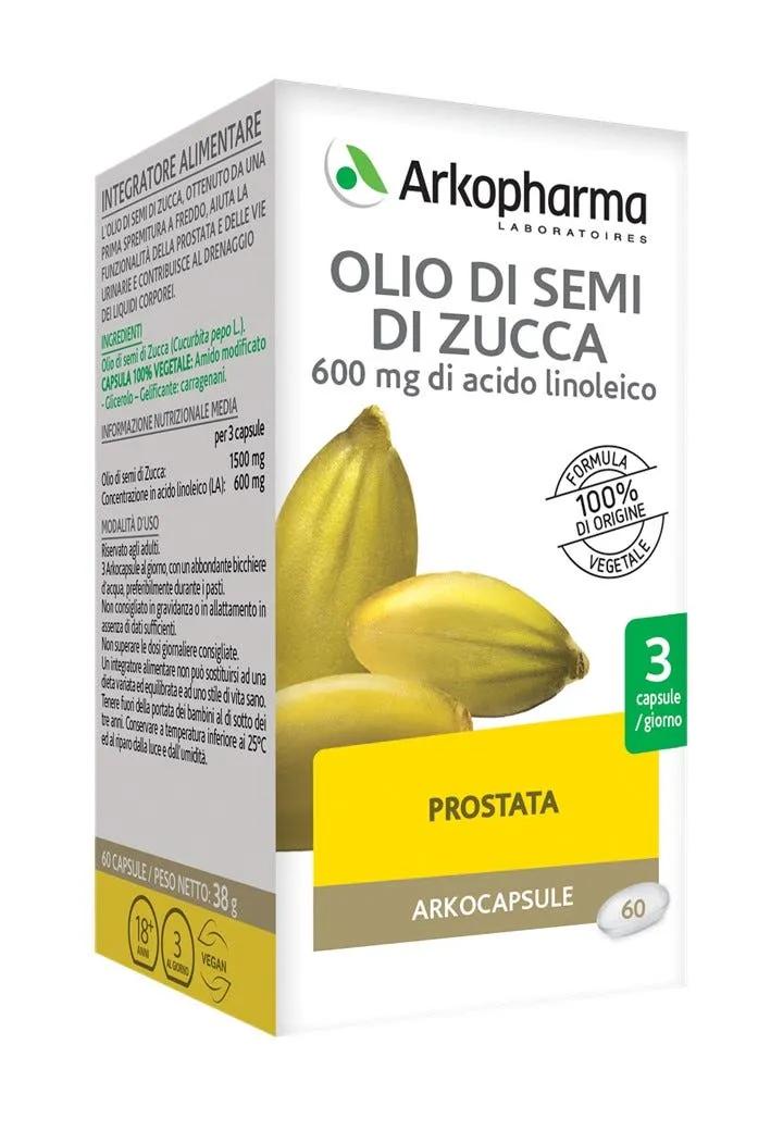 Arkocapsule Olio di Semi di Zucca Bio Integratore 60 Capsule