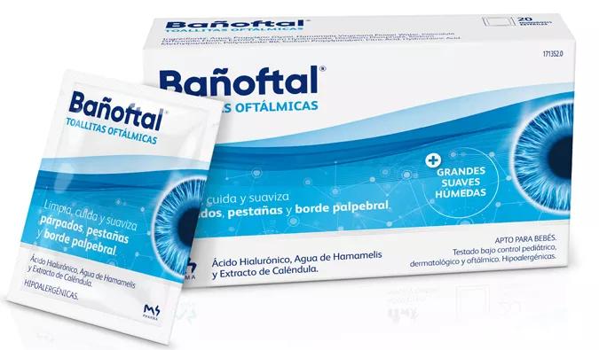 M4Pharma Bañoftal Banhoftal Toalhitas Oculares 20 Unidades