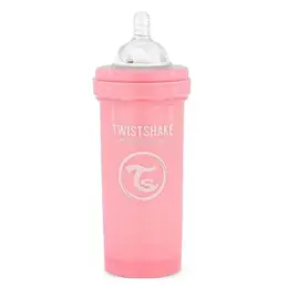 Twistshake Biberon Anti-Colique Rose Pastel +2m 260ml