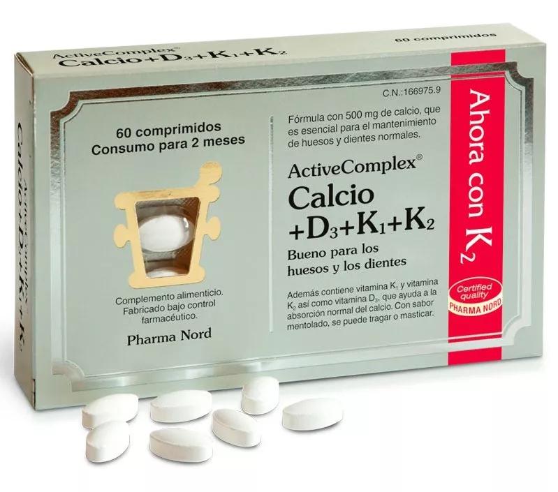 Pharma Nord ActiveComplex Cálcio + D3 + K 60 Cápsulas 