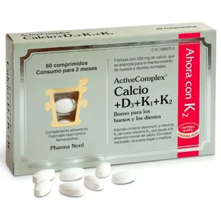 Pharma Nord ActiveComplex Cálcio + D3 + K 60 Cápsulas