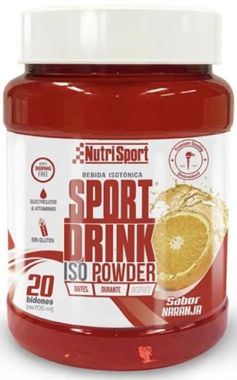 NutriSport Sport Drink Iso Powder Orange 1020 gr (20 bouteilles)