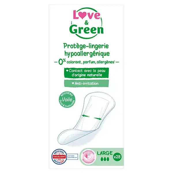 Love & Green Protèges Slips Large 28 unités