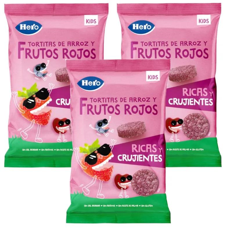 Crêpes aux fruits rouges Hero Kids Snack +36m 3x40 gr