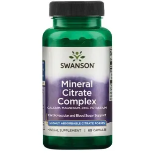 Swanson Mineral Citrate Complex 60 Capsules