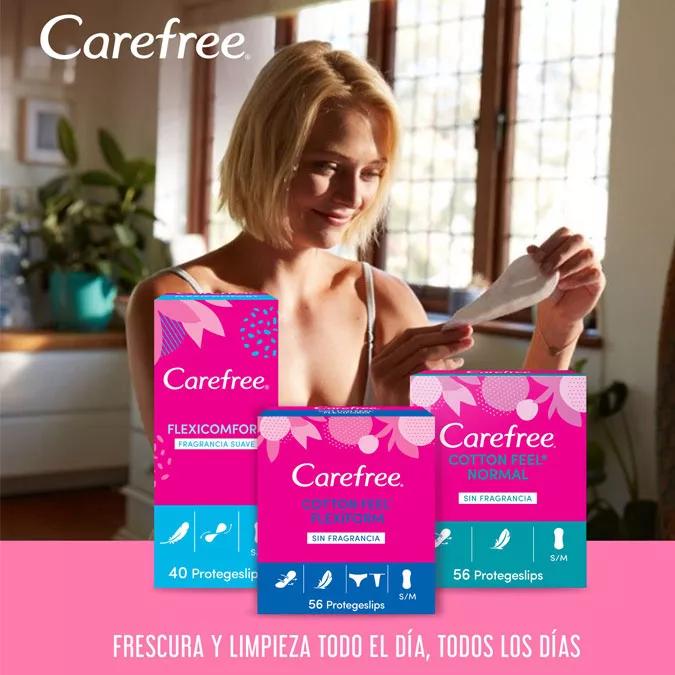 Carefree Protegeslip Cotton Feel Normal S/M 44 uds