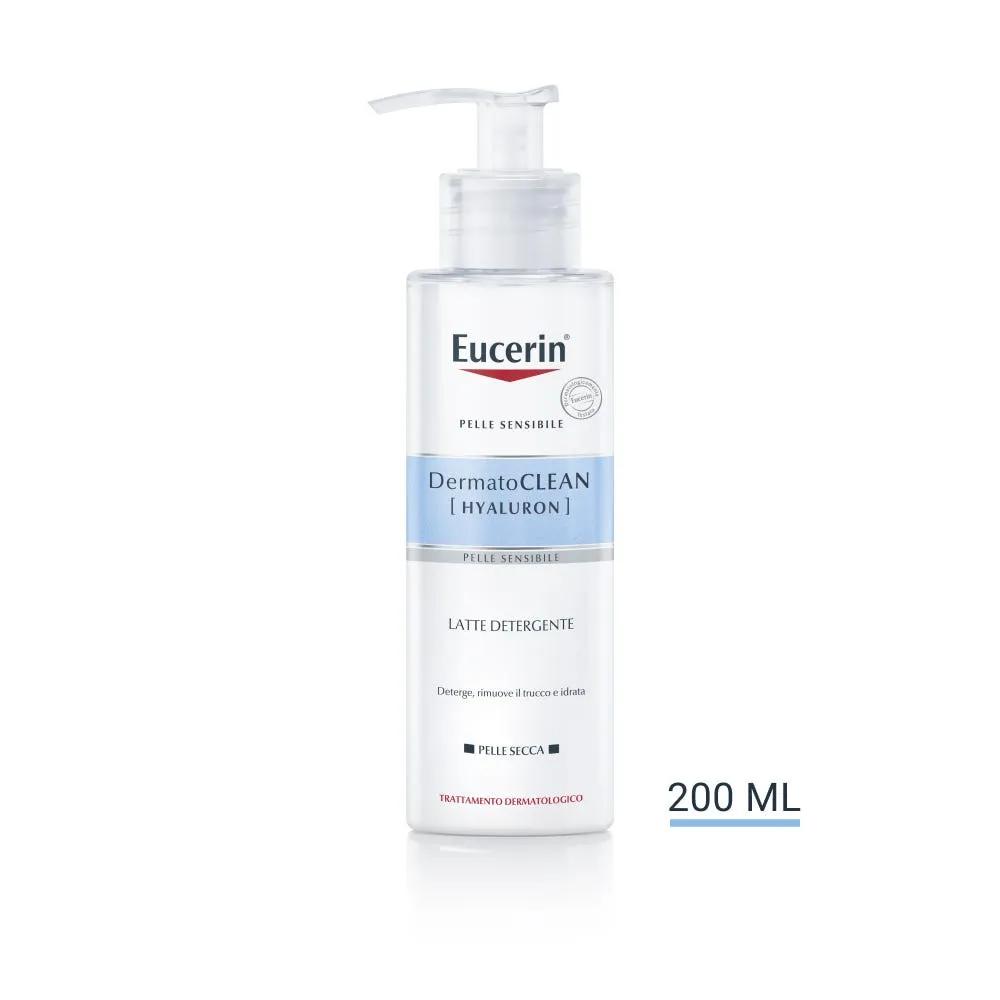 Eucerin DermatoClean Hyaluron Latte Detergente Trattamento Pelle Secca 200 ml