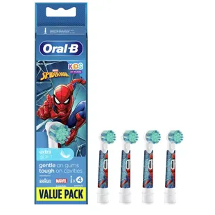 Pièces de rechange Oral-B Brosse à dents électrique Stages Power Kids Spiderman 4 pcs