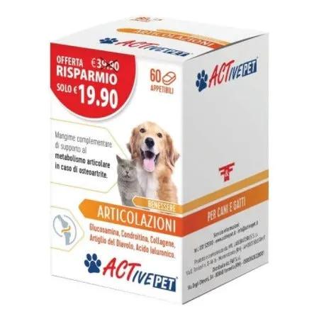 Active Pet Articolazioni Integratore Per Cani e Gatti 60 Compresse