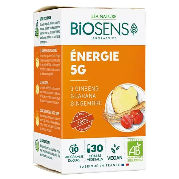 Biosens Energie 5G Bio 30 gélules végétales