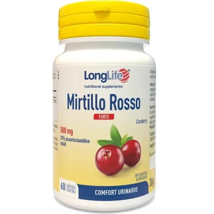 LongLife Mirtillo Rosso Forte Integratore Vie Urinarie 60 Capsule