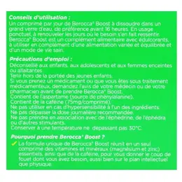 Berocca Boost Vitamines Caféine et Guarana 30 comprimés effervescents