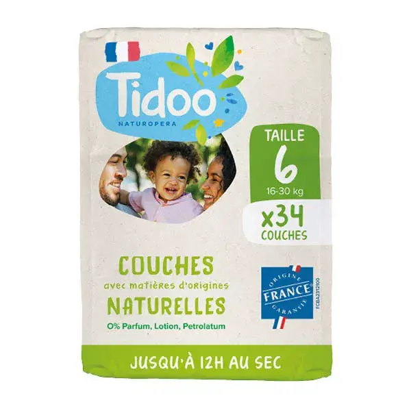 Tidoo Couche Écolabellisée Taille 6 (16-30kg)