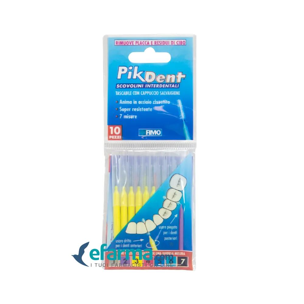 Pikdent Scovolino Interdentale 3 Giallo 0,6mm 10 Pezzi