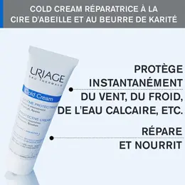 Uriage Cold Cream Crème Protectrice Peaux Sèches Sensibles 100ml