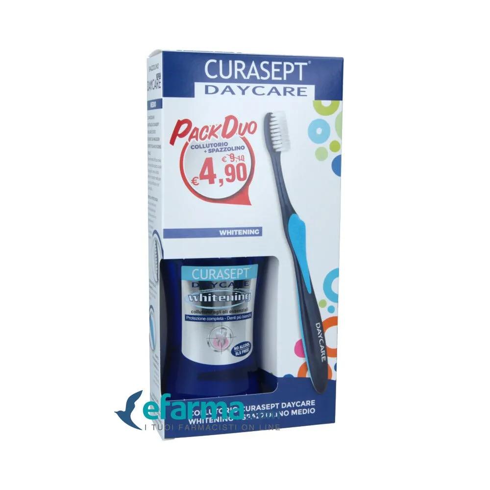 Curasept Daycare PROMO Collutorio Whitening + Spazzolino Medio