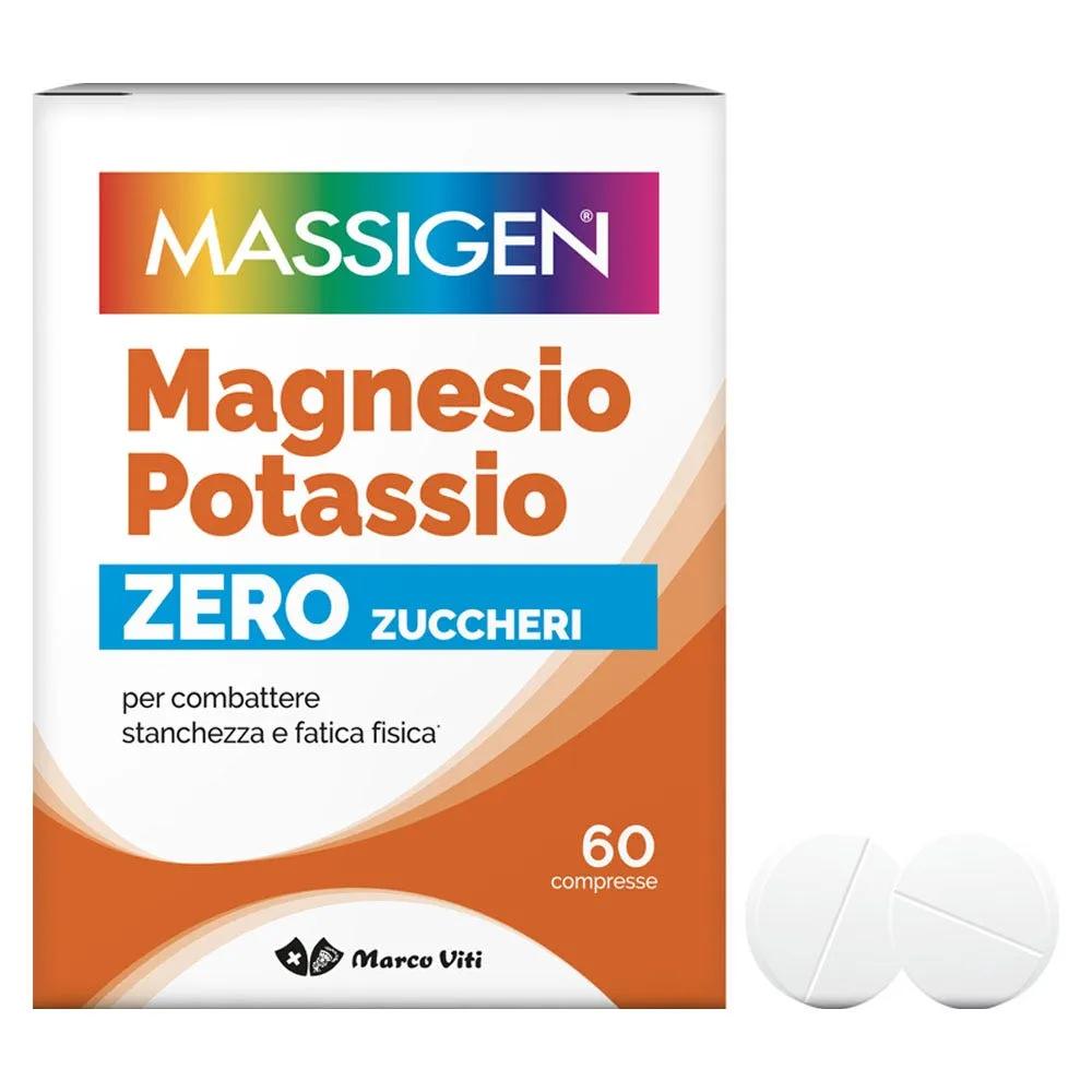 Massigen Magnesio e Potassio Integratore Senza Zucchero 60 Compresse