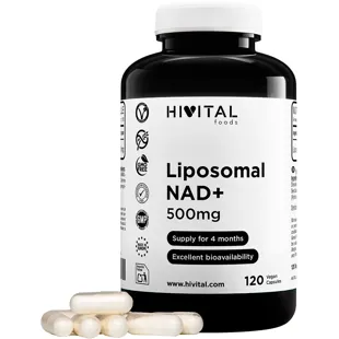 Hivital Liposomal NAD+ 500mg 120 Vegan Capsules