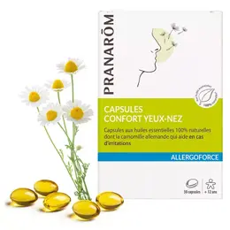 Pranarom Allergoforce Capsules Confort Yeux-Nez 30 capsules