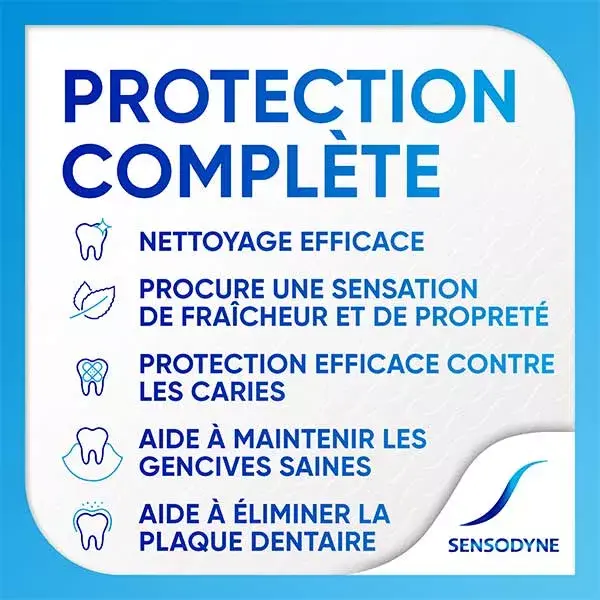 Sensodyne crema dental protección completa por lotes de 2 x 75ml