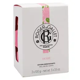 Roger & Gallet Rose Coffret Savon Bienfaisant 3 x 100g