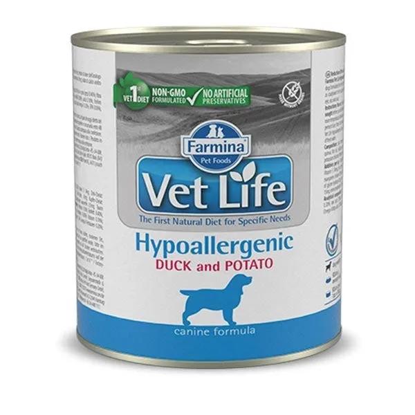 Farmina Vet Life Hypoallergenic Anatra E Patate Per Cani Lattina 300G