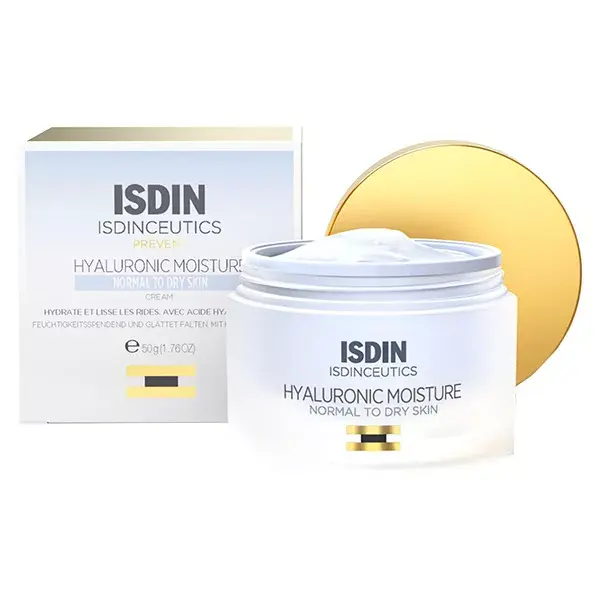 ISDIN Isdinceutics Hyaluronic Moisture Normal Crème Hydratante Visage Anti-Âge 50g
