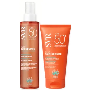 SVR Sun Secure Aceite Seco SPF50 200 ml + Blur Crema Mousse SPF50+ 50 ml