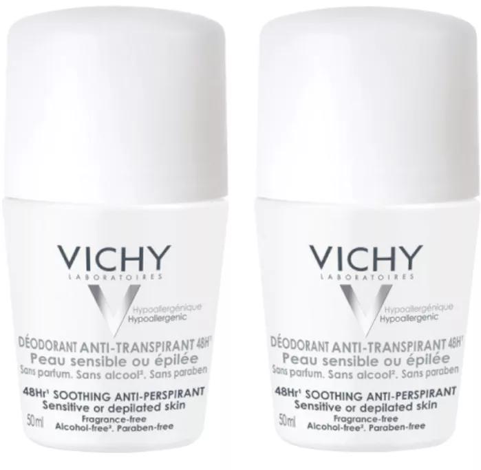 Vichy Desodorante Piel Sensible Roll-on 2x50 ml