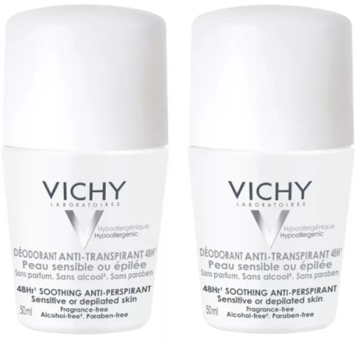 Vichy Sensitive Skin Deodorant Roll-on 2x50 ml