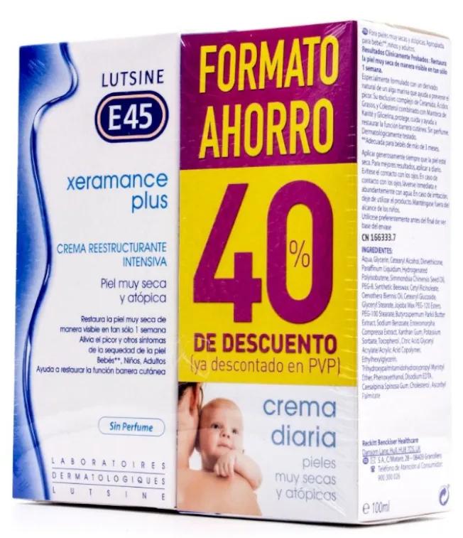 Lutsine Xeramance Plus Crema Ristrutturante Intensiva 100 ml + 100 ml Confezione risparmio Sconto del 40% 2° unità