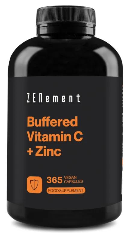 ZENement Vitamine C Tamponnée + Zinc 365 Capsules Vegan