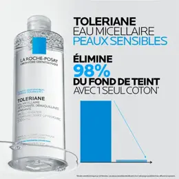 La Roche Posay Toleriane Physiologique Eau Micellaire Peaux Sensibles 400ml - Lot de 2