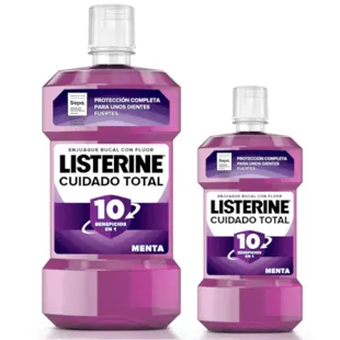 Collutorio Listerine Total Care Mint 500 ml + Collutorio Total Care Mint 250 ml REGALO