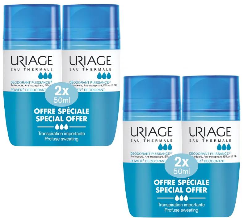 Uriage Déodorant Puissance 3 4x50 ml