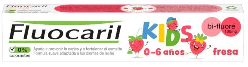 Fluocaril Gel Dentifrice Enfants 0-6 Ans Fraise 75 ml