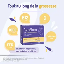 Gynéfam Supra Grossesse Oro Boîte de 1 mois 28 sachets poudre orodispersible