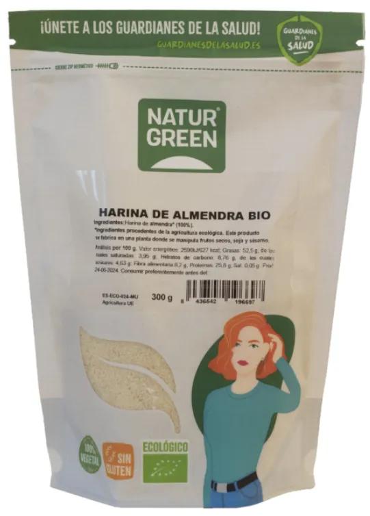 NaturGreen Biologisch Amandelmeel 300 gr