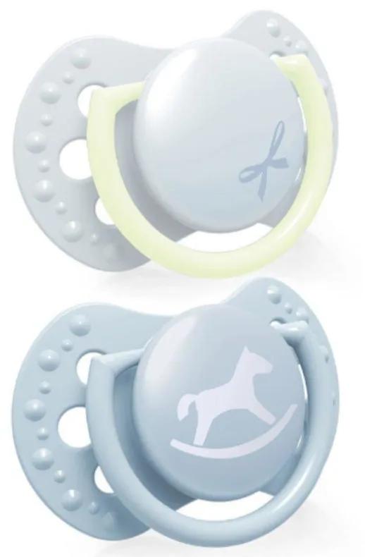 Lovi Mini Dynamic Schnuller Babyparty Blau 0-2m 2 Einheiten
