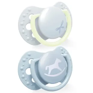 Lovi Mini Chupetes Dinámicos Baby Shower Azul 0-2m 2 uds