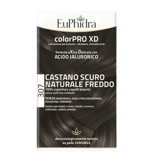 Euphidra ColorPRO XD 307 Castano Scuro Naturale Freddo Tintura Per Capelli