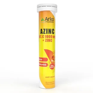 Arkopharma Azinc Vitamina C 1000 mg + Zinco Tonus Immunity 20 compresse effervescenti