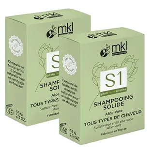 MKL Green Nature Shampoo Solido Aloe Vera Capelli Normali 65g Confezione da 2