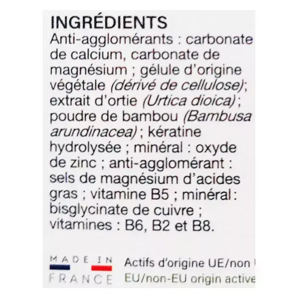 Nutrisanté Nutricap keratin vitality 90 capsules