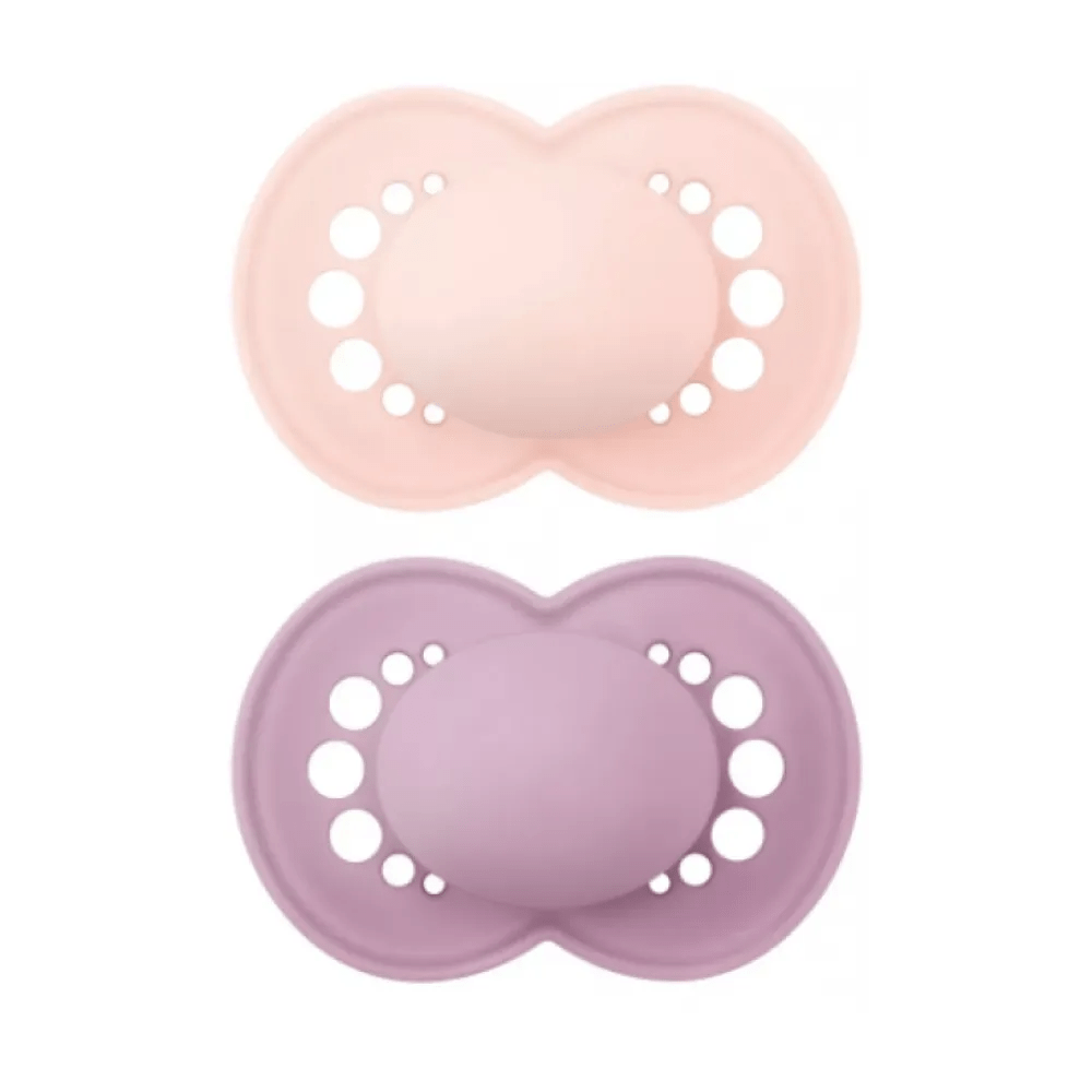 Mam Original Succhietto Matt Silicone 6Mesi+ Bimba 2 Pezzi